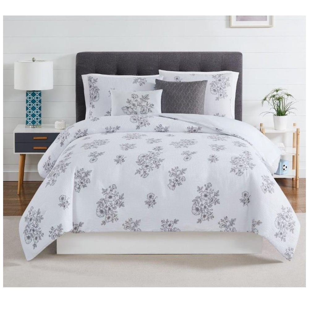 Cobertor Reversible Grey Home Nature - Matrimonial/queen Size