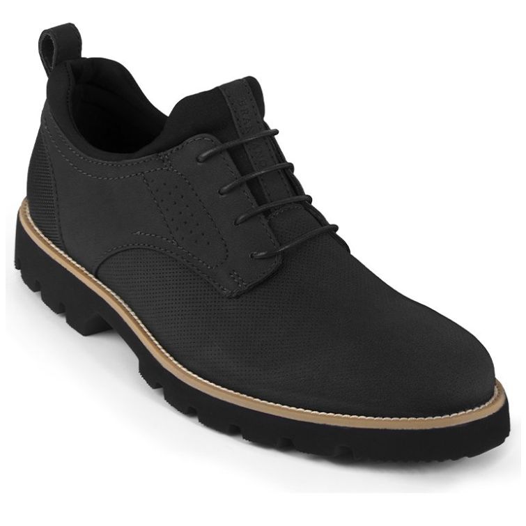 Calcetines de tenis para hombre TE 2 con estructura de punto (Negro)