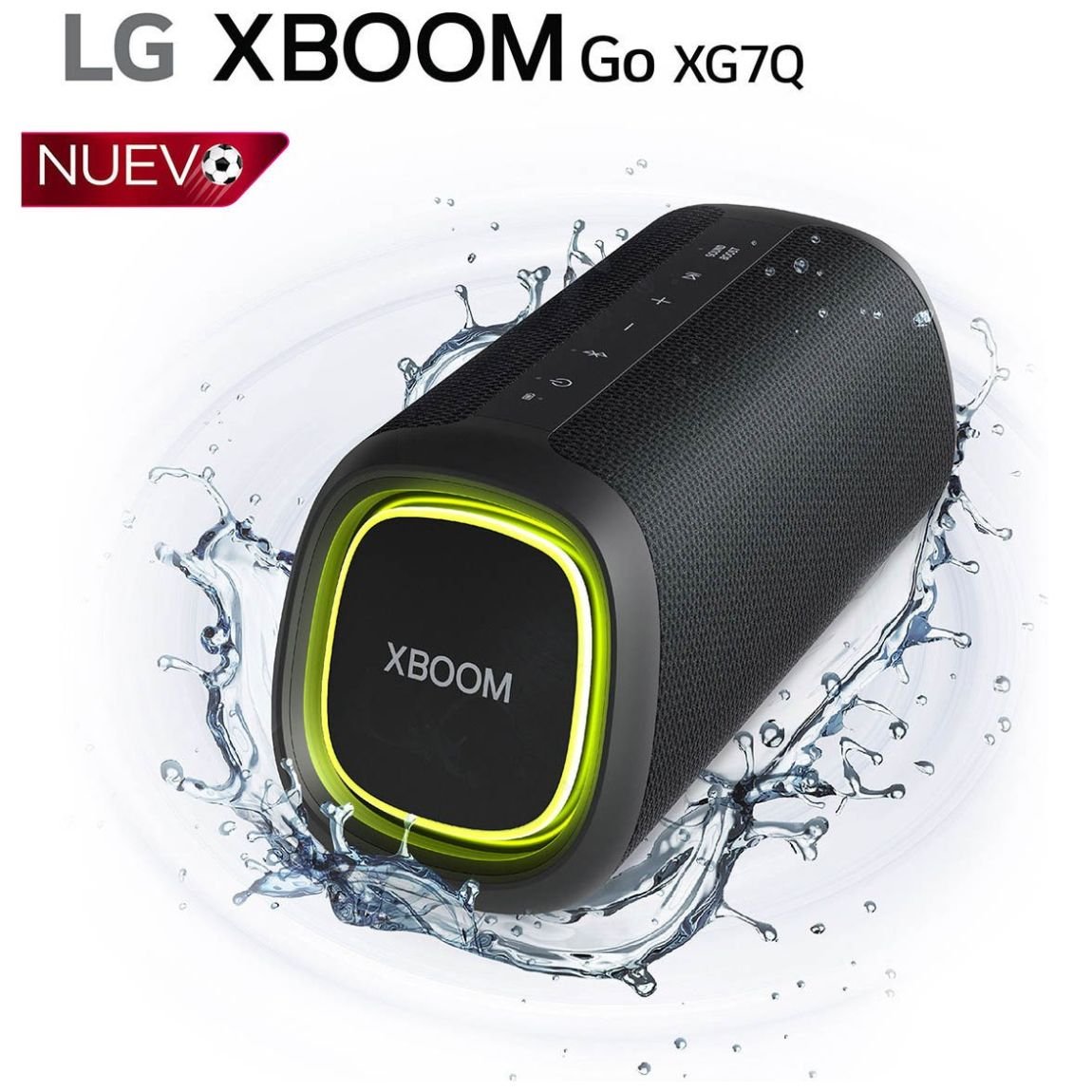 Bocina LG Xboom Go Xg7– a Prueba de Agua y Polvo, 24 Horas de Batería, 40W