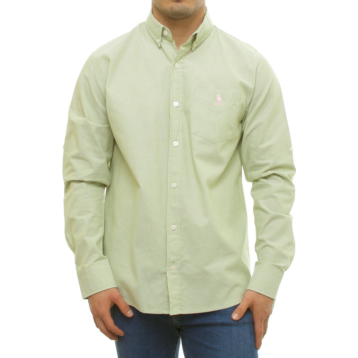 Camisa Casual Manga Larga para Hombre Polo Club