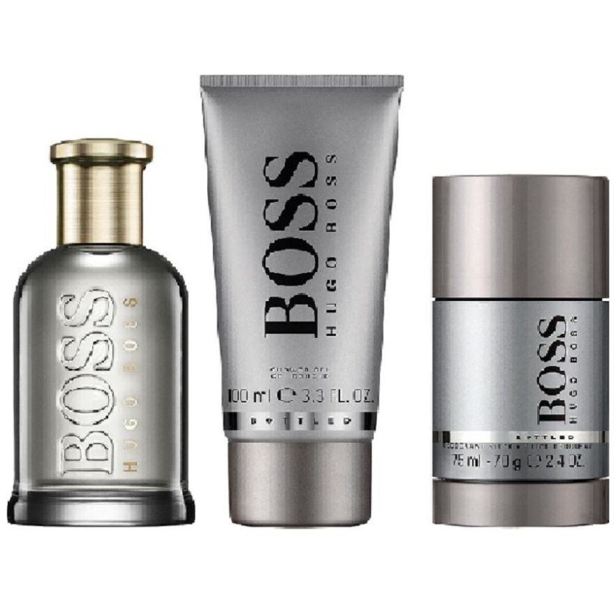 BOSS Hombre Hugo - Set de regalo de 3 piezas HUGO MAN : : Belleza