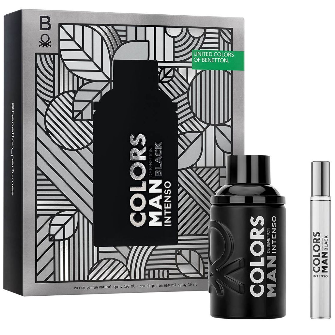 Perfume Benetton Colors Man Black Intenso Edp 100ml Hombre -  mundoaromasperfumes