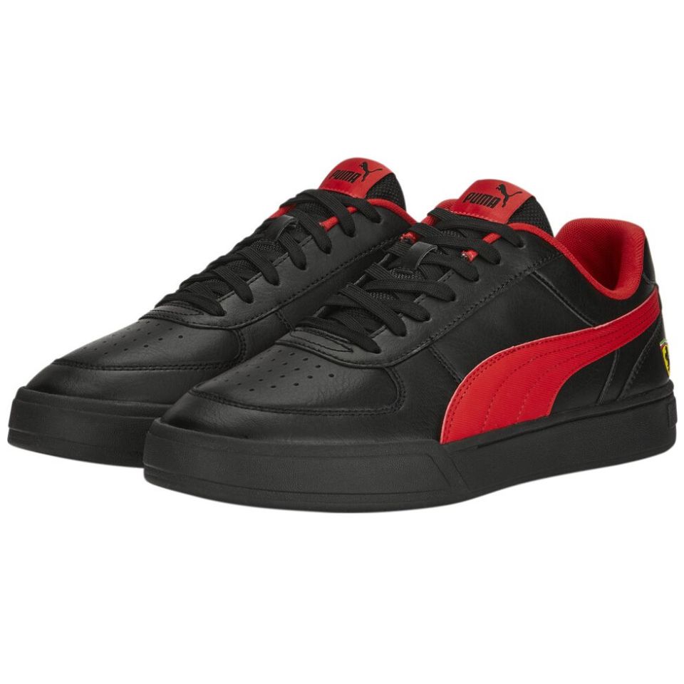 Tenis puma ferrari negro con rosa sale