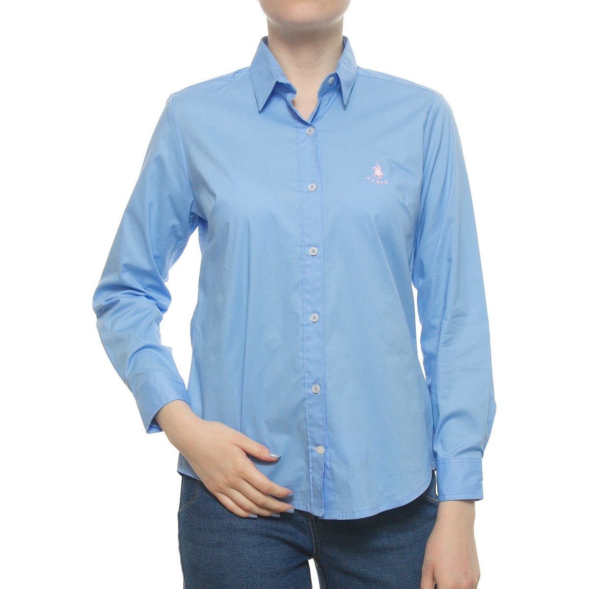 Blusa Cuello Mao Royal Polo Club para Mujer