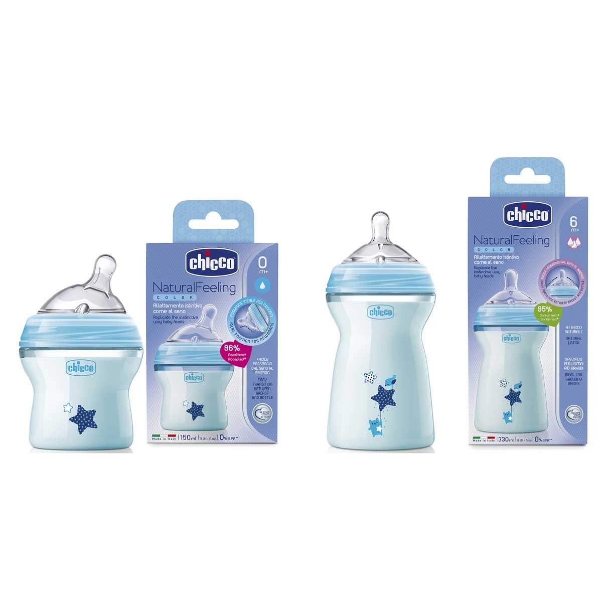 Biberón Niño 0M+150Ml Blue Chicco