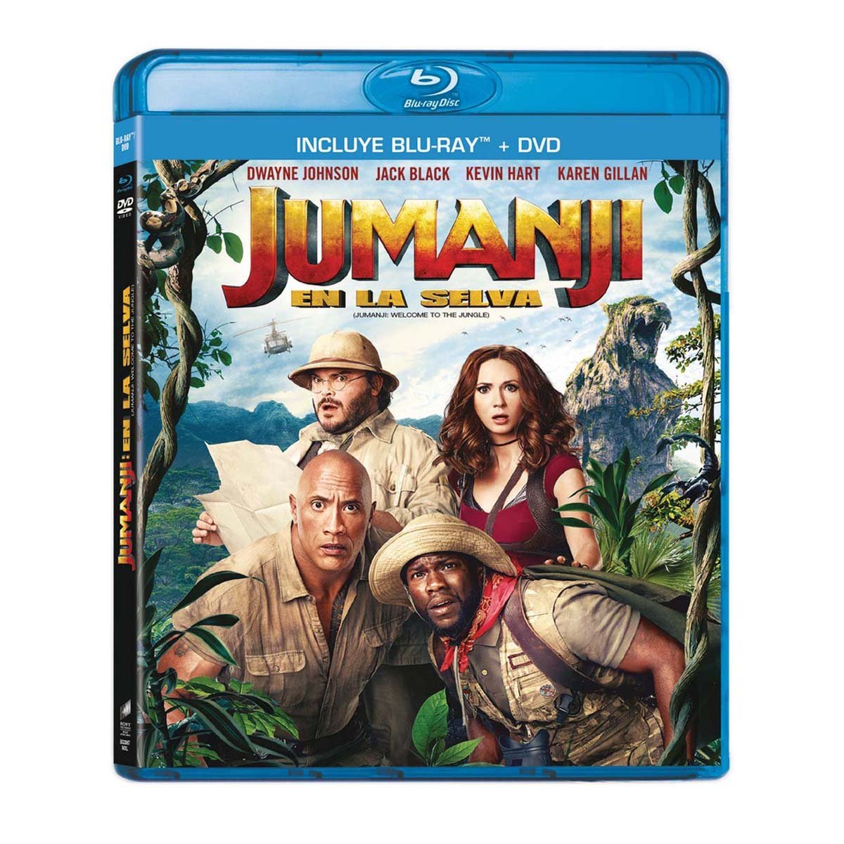 Blu Ray + Dvd Jumanji en la Selva