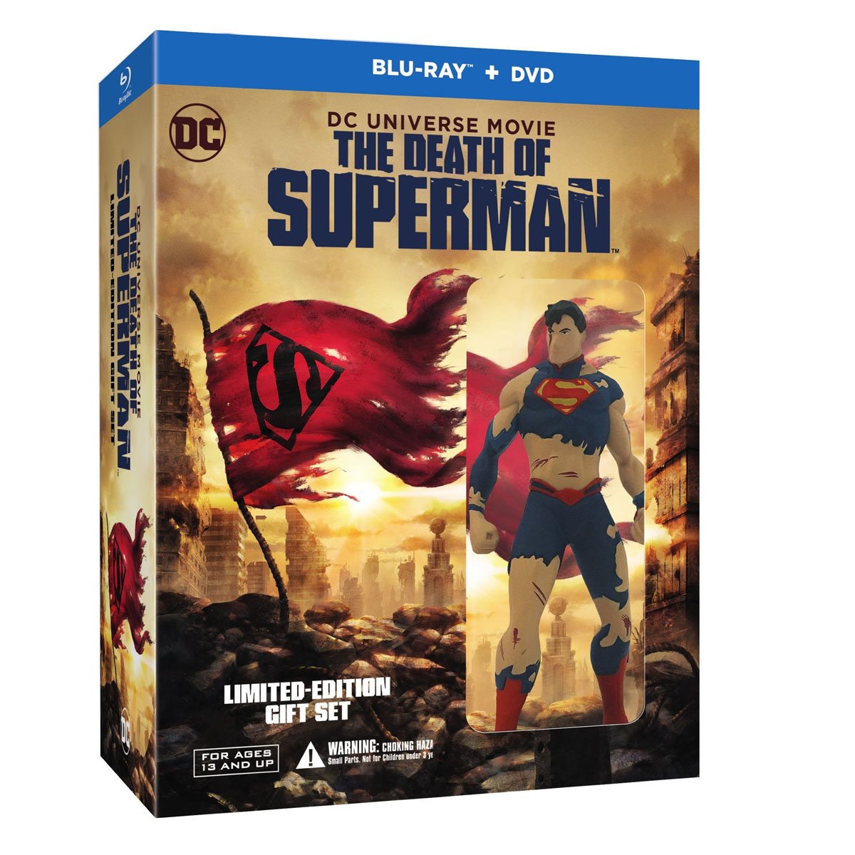 Blu Ray + Dvd + Figurine la Muerte de Superman