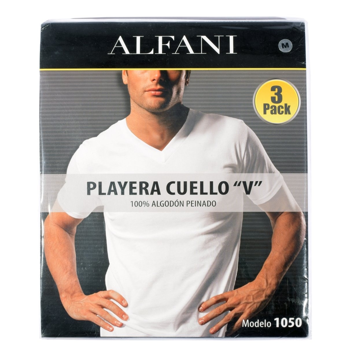 Playera Cuello V Paquete de 3 Pzs Alfani