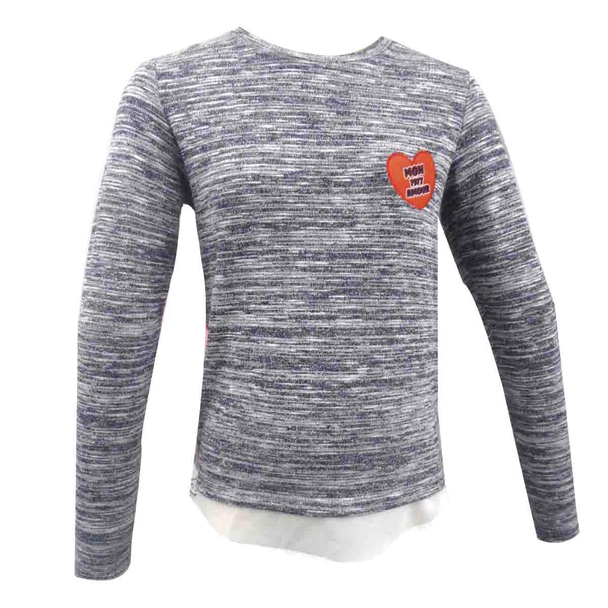 Blusa Color Gris Milk &amp; Soda