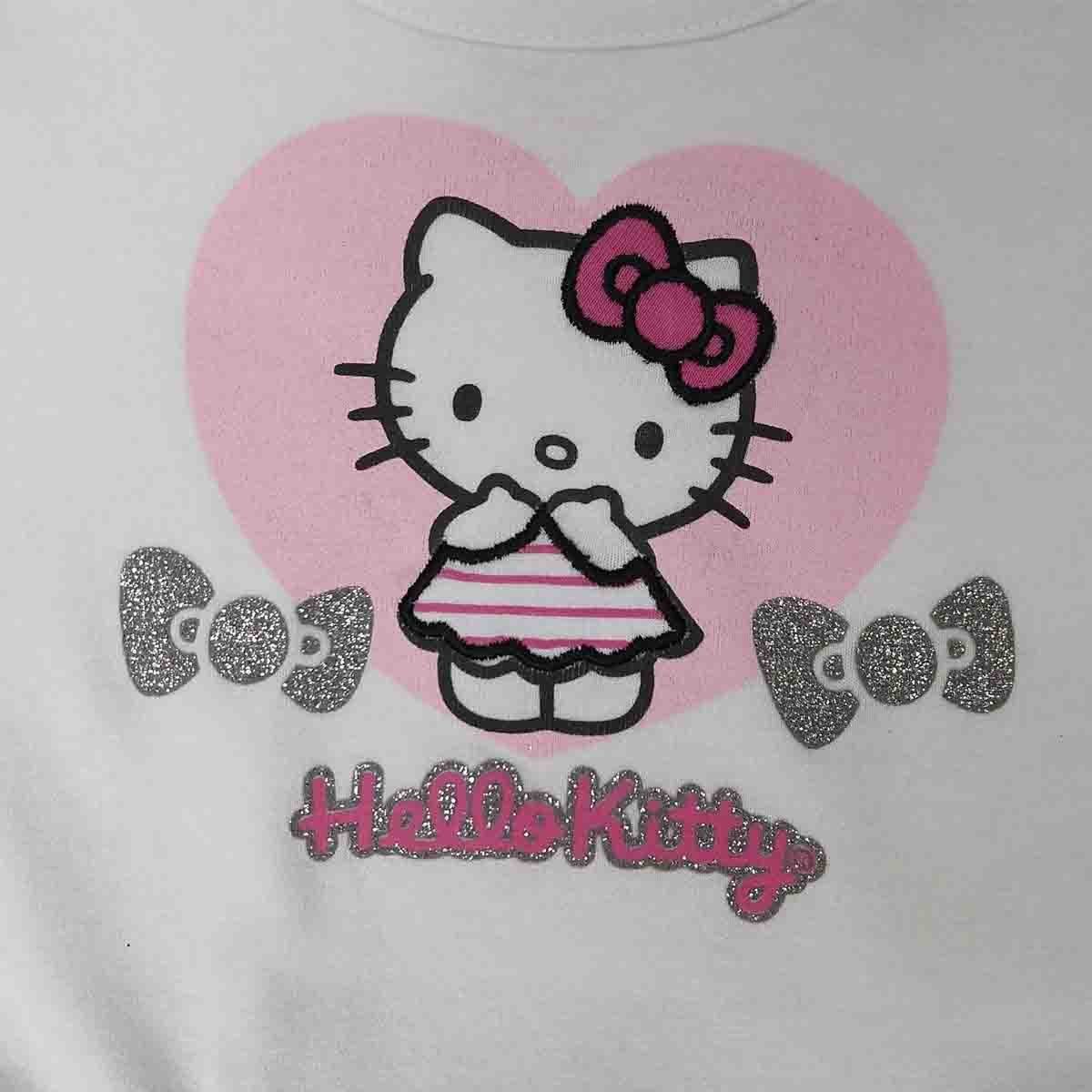 Vestido Manga Corta Estampado Hello Kitty para Bebé