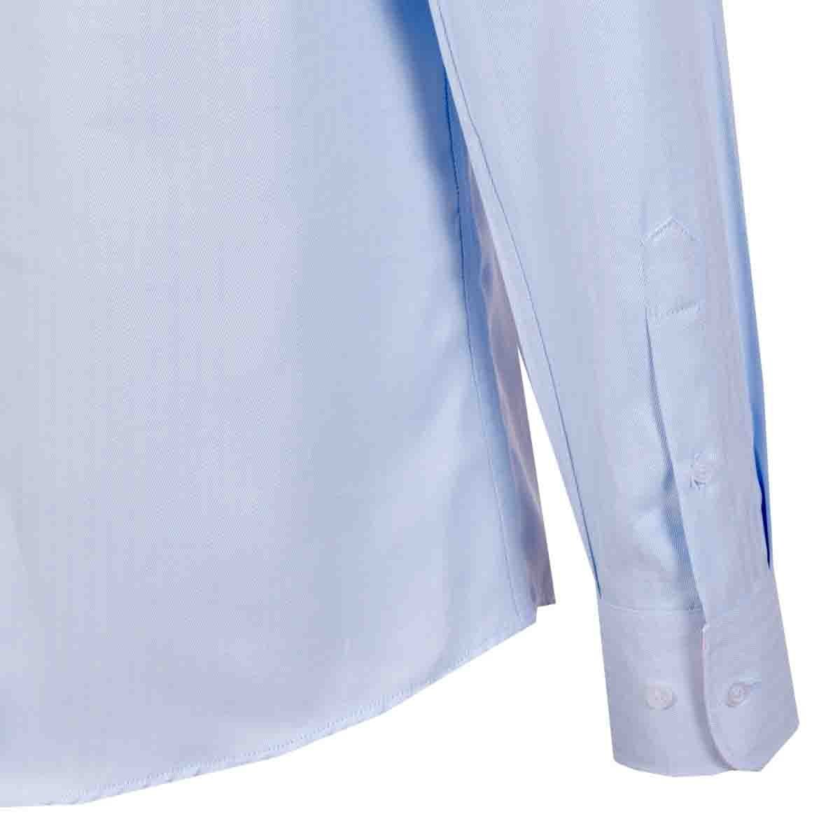 Camisa de Vestir Slim Fit Color Azul Claro Carlo Corinto