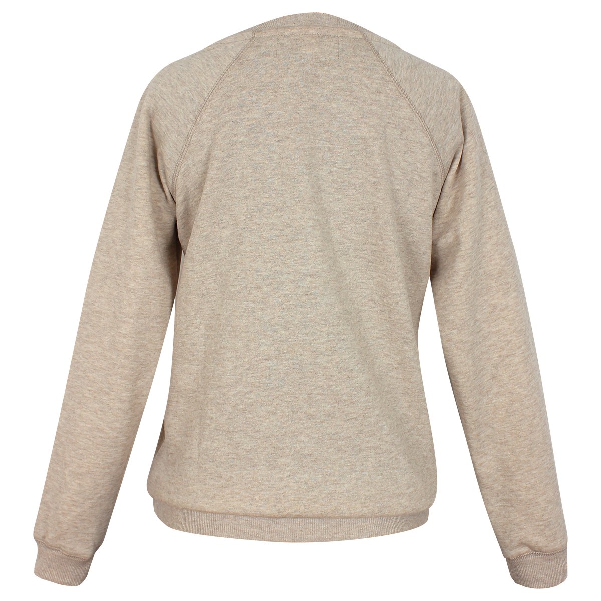 Sudadera Beige Cerrada Escote Redondo Just By Basel