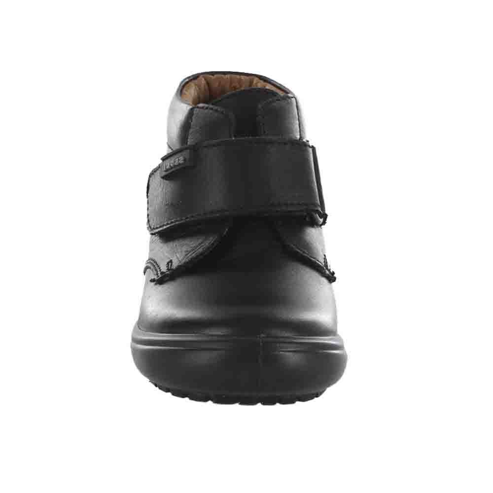 Media Bota Escolar con Velcro Color Negro Audaz para Niño