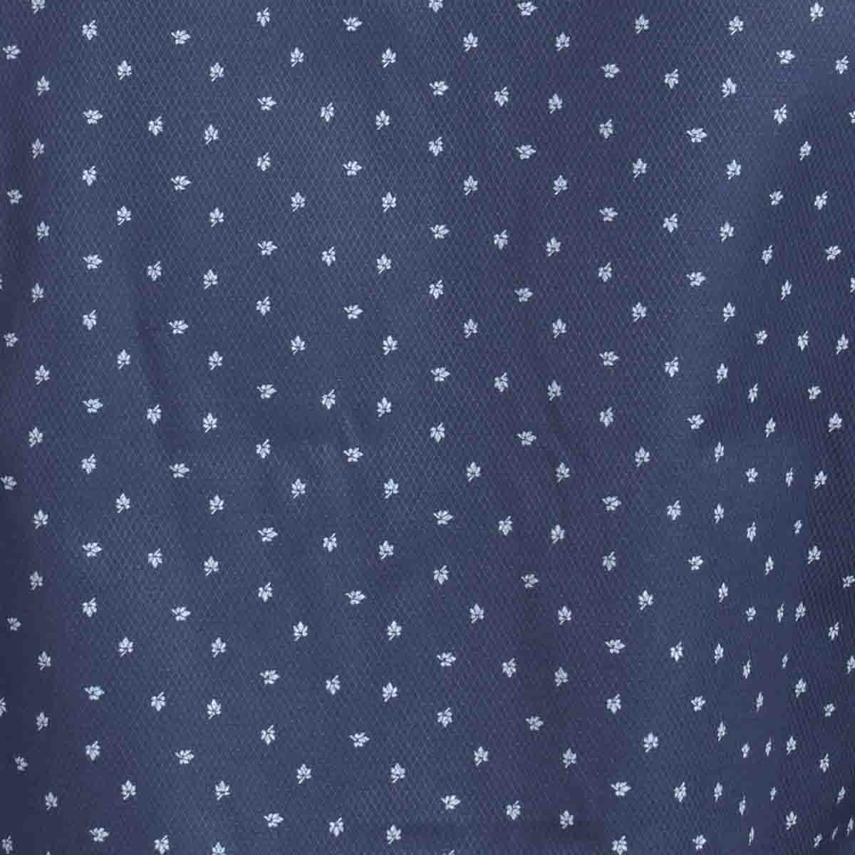 Camisa Casual Azul Manga Corta Regular Carlo Corinto