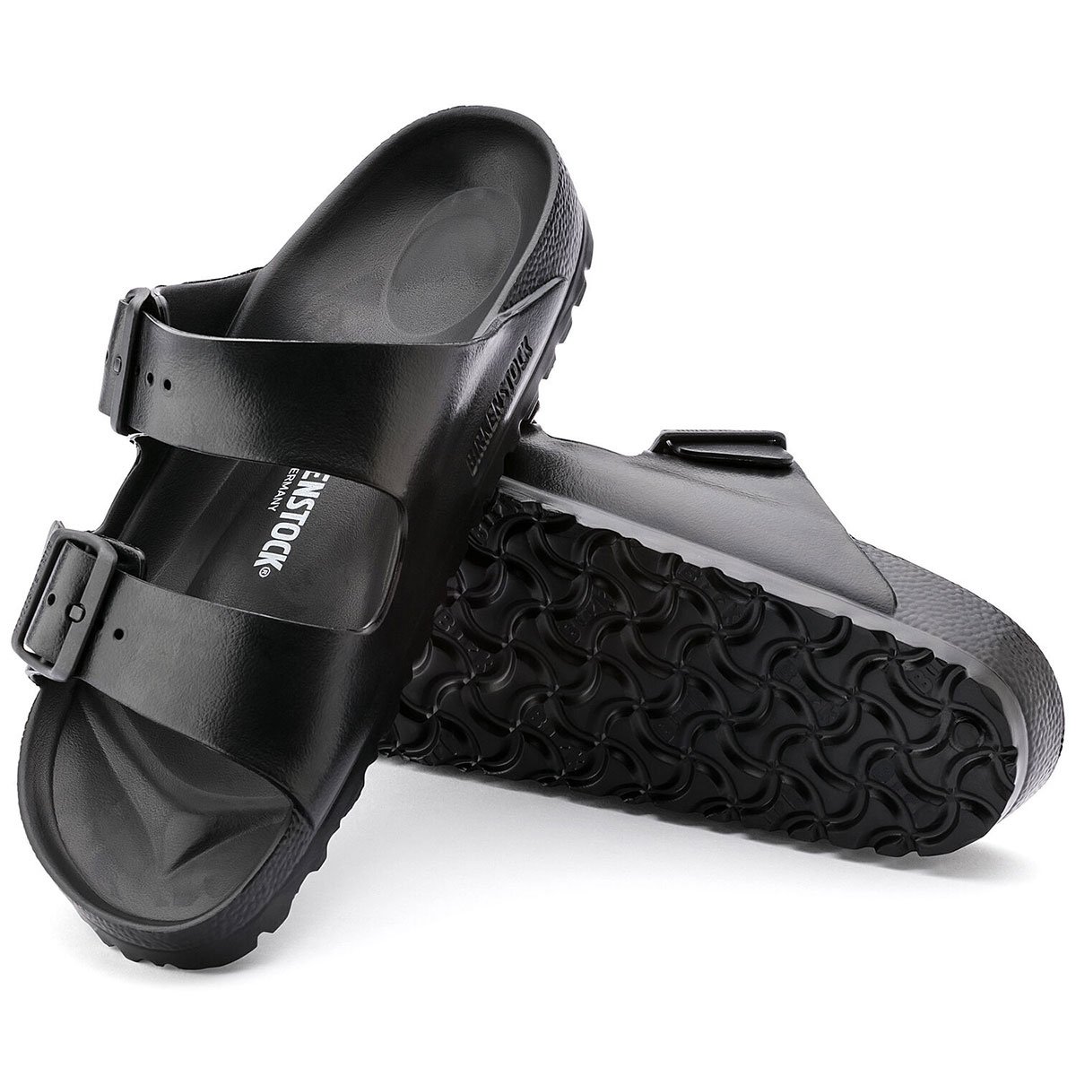 Sandalia Arizona con Doble Correa Ajustable Negro Birkenstock