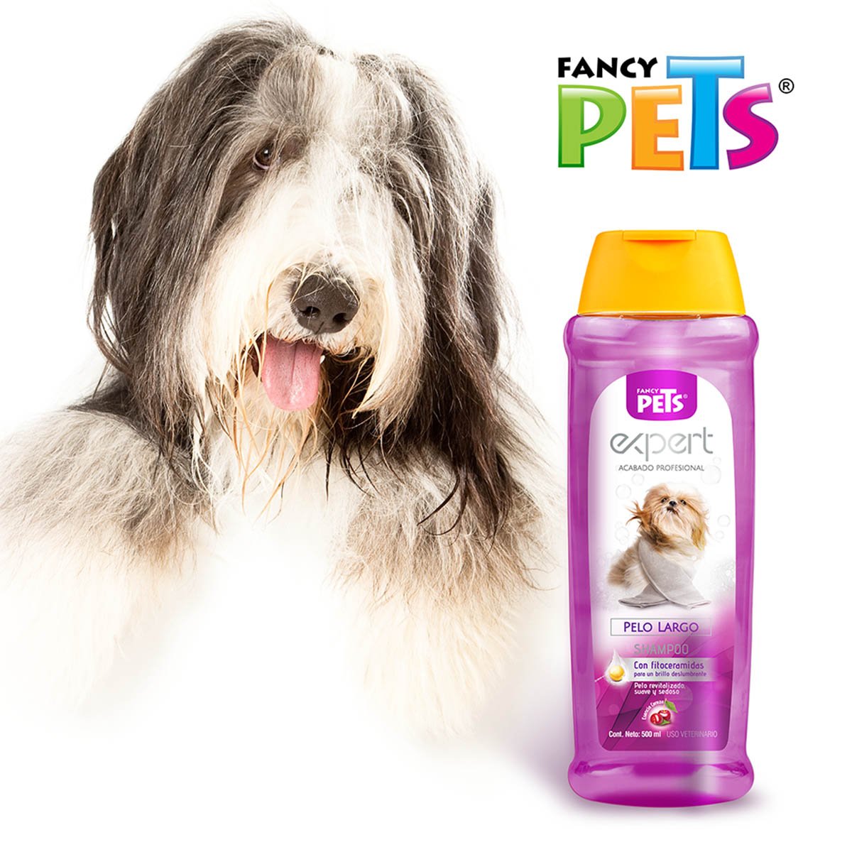 Shampoo para Pelo Largo Expert 500Ml Acuario Lomas para Perro