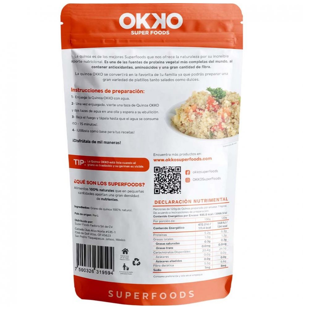 Semillas Quinoa Okko 300 G