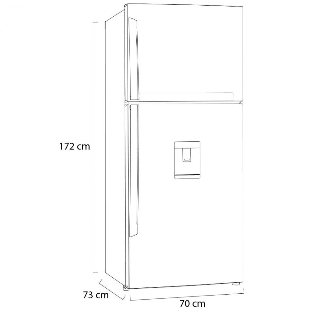 Refrigerador LG Top Mount Linear Inverter con Smart Thinq Wifi 16 Pies Negro  Lt44Agd