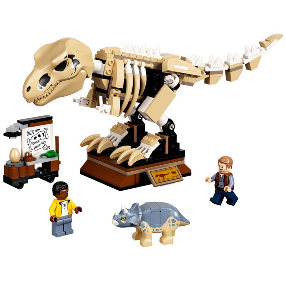 Exposicion Del Dinosaurio T. Rex Fosilizado Lego Jurassic World