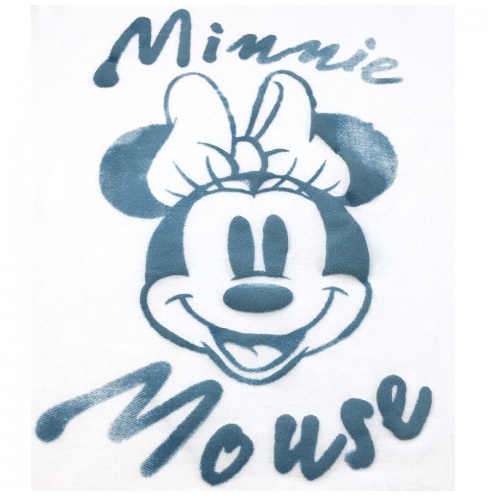 Playera Manga Corta Minnie Mouse L Azul
