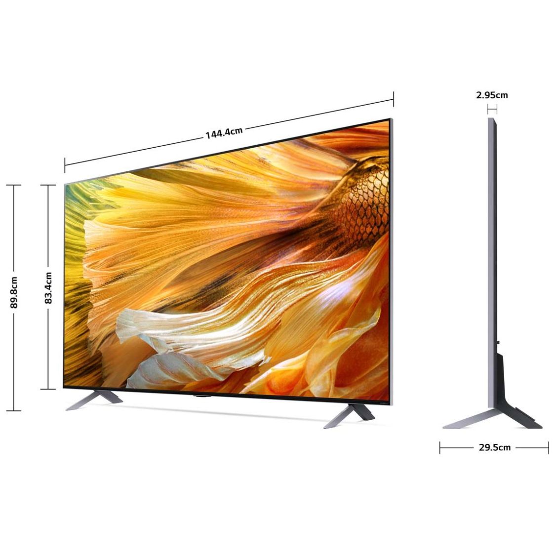 Pantalla LG 65" Qned Miniled Ai Thinq 4K Smart Tv 65Qned90Spa