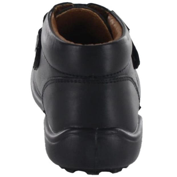 Media Bota Escolar con Velcro Color Negro Audaz para Niño