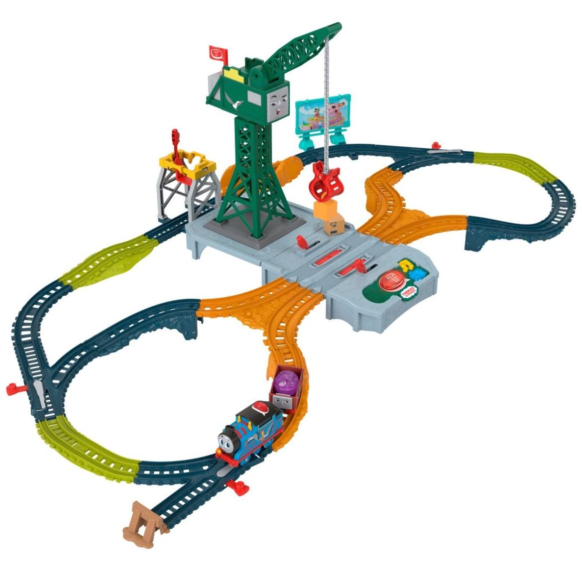 Thomas & Friends Pista Set Tren Parlante Cranky Delivery Mattel