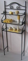 Rack para Baño Navarra con Cristal Hierro Forjado