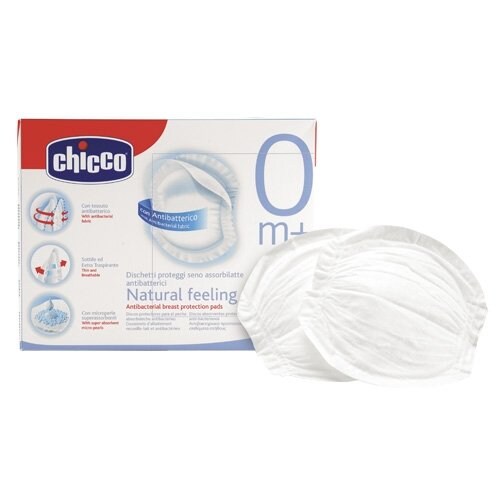 Pads Chicco, Antibacteriales para Pecho (30Pzs)