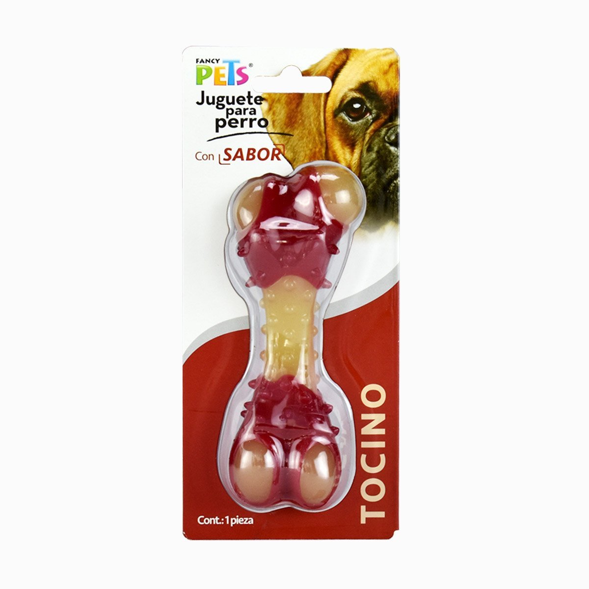 Juguete Dental Hueso Sabor Tocino Med Fancy Pets Mod. Fl8762