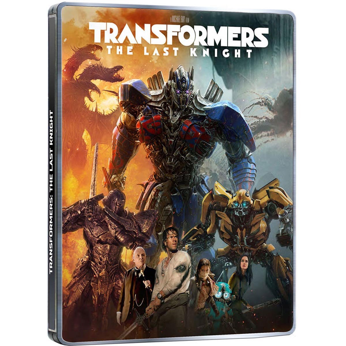 Blu Ray + Bonus Steelbook Transformers el Último para Hombre