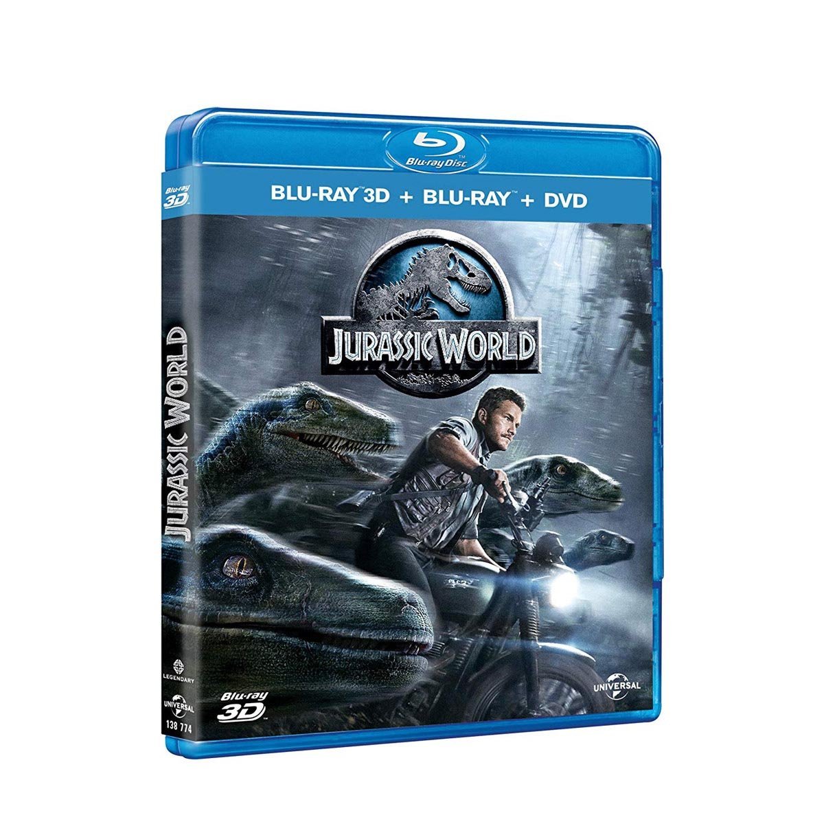 Blu Ray + Dvd Steelbook Mundo Jurásico