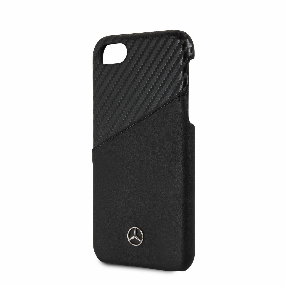 Funda Piel Y Carbono Iph 6 7 8 Neg Mercedes B