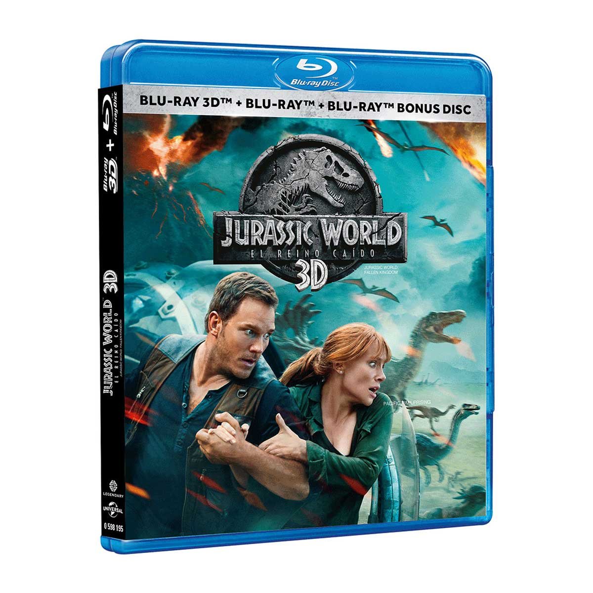 3D Blu Ray Bonus Disc Jurassic World: Reino Caido
