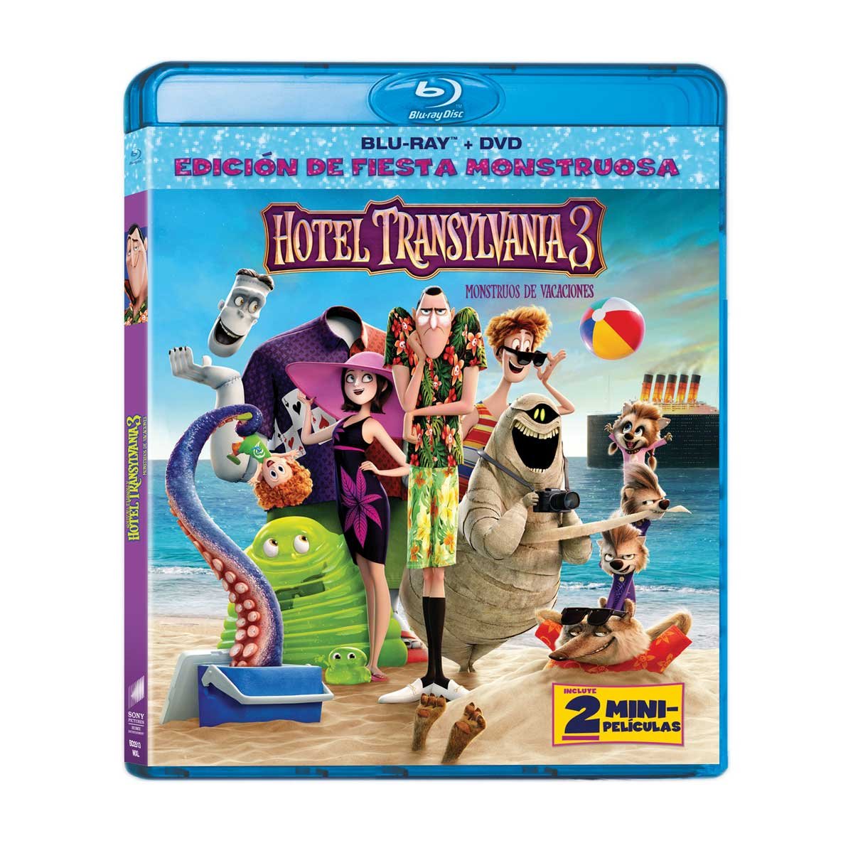 Blu Ray + Dvd Hotel Transylvania Montruos de Vacaciones