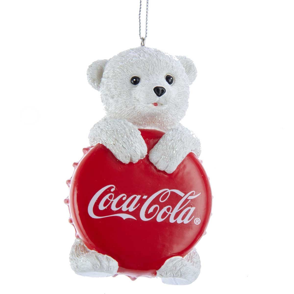 Colgante Coca-Cola Oso Polar con Tapa Roja 8 Cm.
