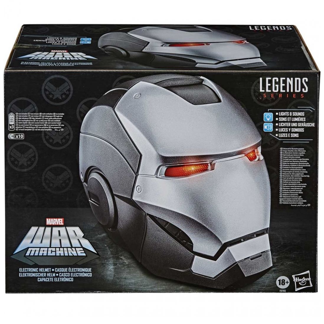 Casco Electrónico de Máquina de Guerra Hasbro Marvel Legends Series