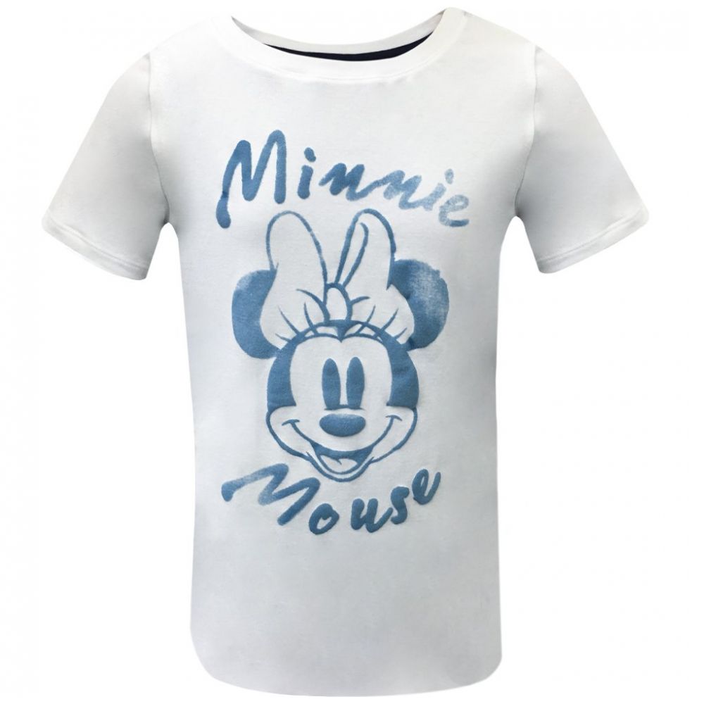 Playera Manga Corta Minnie Mouse L Azul