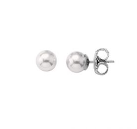 Aretes Majorica Classic 9Mm Perla Blanca