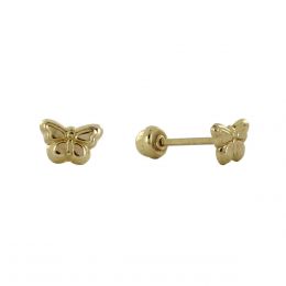 Broquel De 14K Mariposita Villalpando