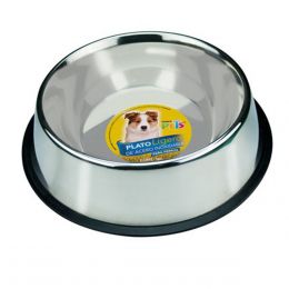 Plato De Acero P/perro (24 Oz) Acuario Lomas