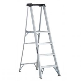 Escalera De Tijera Con 4 Escalones Y Plataforma