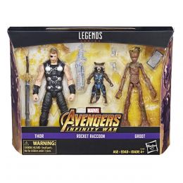 Marvel Figuras Thor Rocket & Groot Hasbro