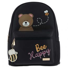 Backpack Azul Obscuro Con Estampado Westies