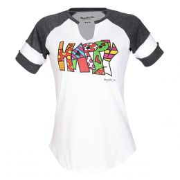 Playera Con Estampado Al Frente Romero Britto