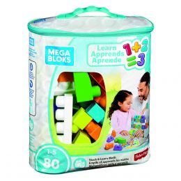 Mega Bloks Bolsa Para Construir Y Aprender Números Mattel