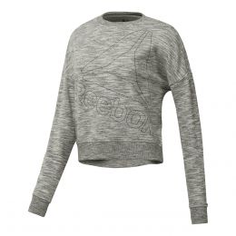Sudadera Marble Logo Crew Reebok - Dama