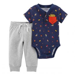 Set Color Azul Combinado Carters