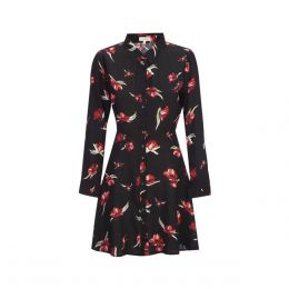 Vestido Manga Larga Botones Al Frente Life Styler