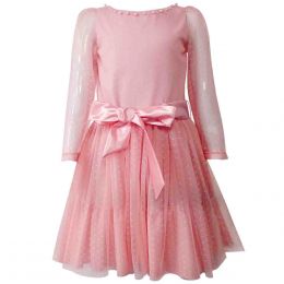 Vestido Color Rosa Combinado Lets Go